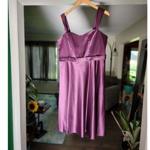 Dark purple bridesmaid dress